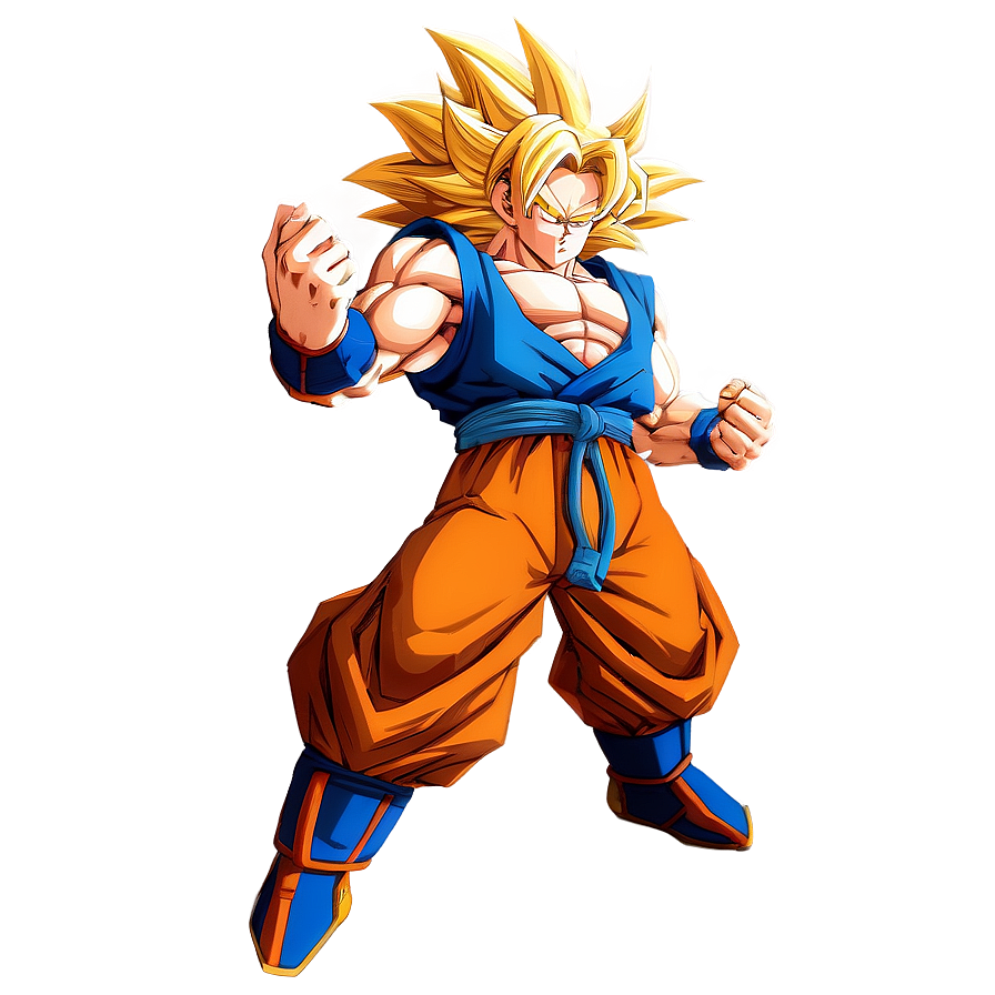 Ssj3 Goku Epic Pose Png Ddk