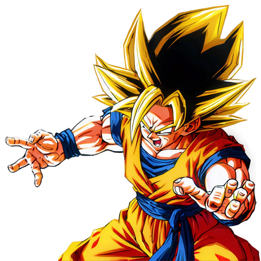 Ssj3 Goku In Action Png 06252024