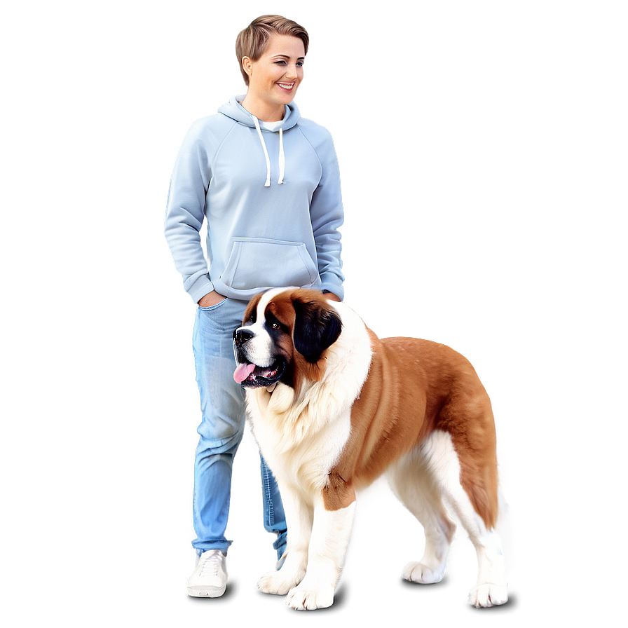 St Bernard Breed Illustration Png 06292024