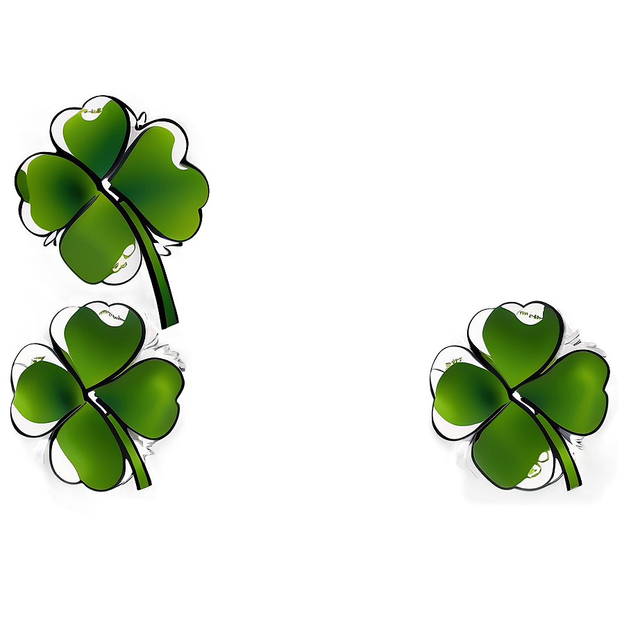 St. Patrick's Day Clover Png Tqs3