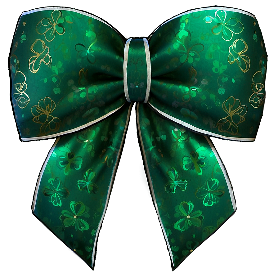St. Patrick's Green Bow Png 71