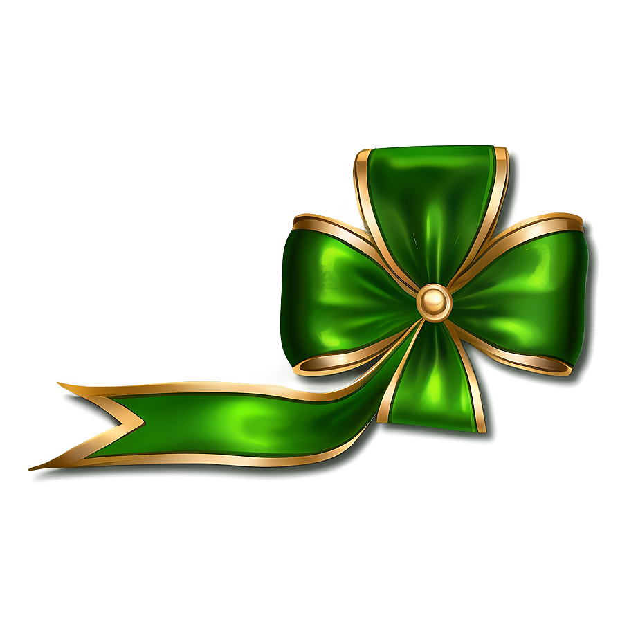 St. Patrick's Green Bow Png Neh