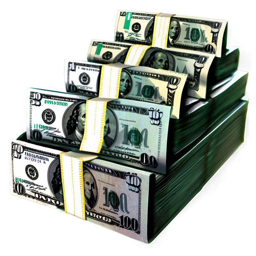 Stack Of Dollar Bills Png Opn56