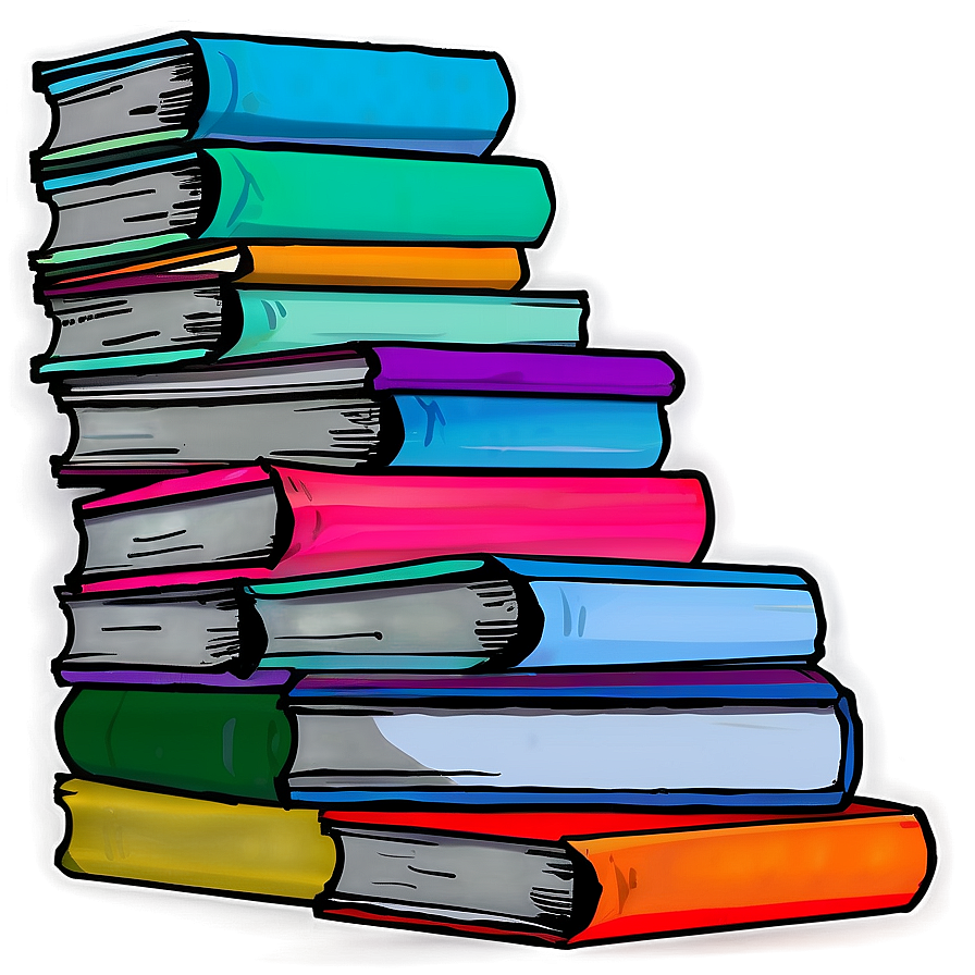 Stack Of Ebook Covers Png Fdp