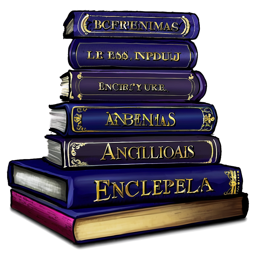 Stack Of Encyclopedias Png Woy57