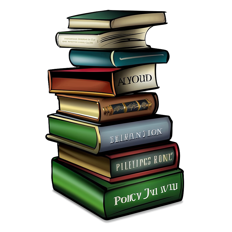 Stack Of Poetry Books Png 05252024