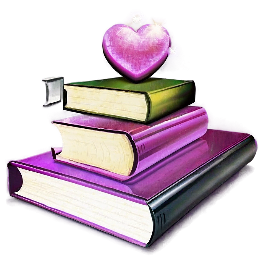 Stack Of Romance Novels Png 05252024