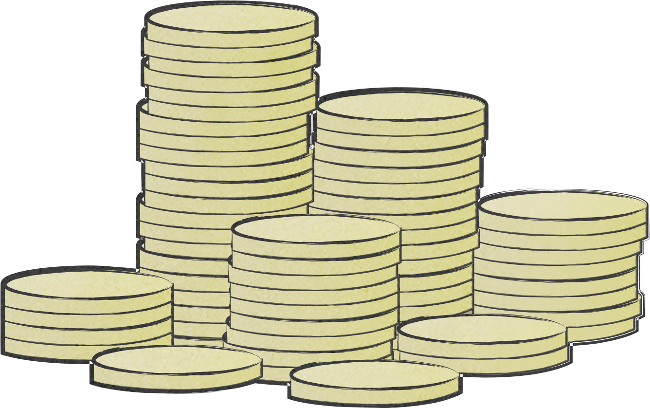 Stacked Coins Illustration
