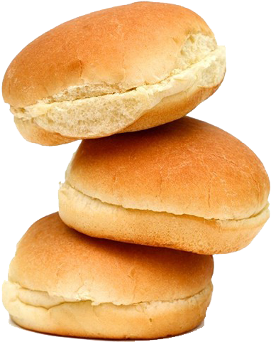 Stacked Fresh Buns Isolated