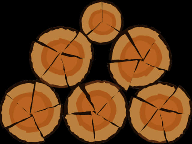 Stacked Log Cross Sections