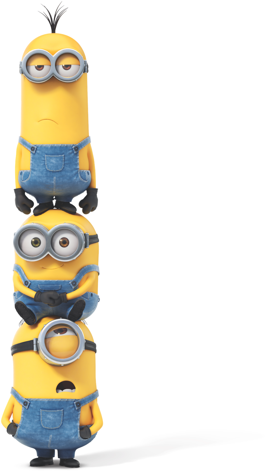 Stacked Minions Funny Pose