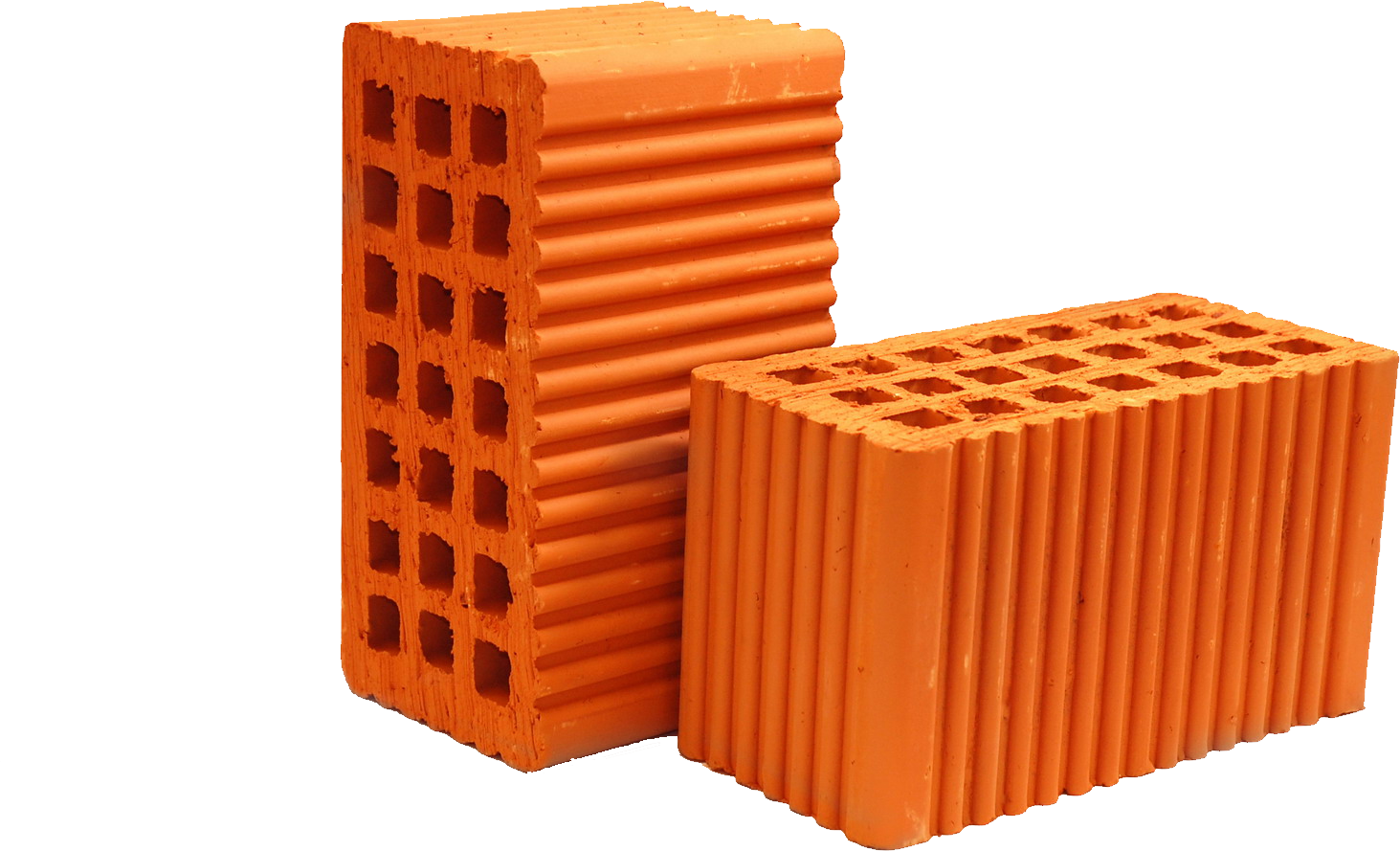 Stacked Orange Bricks