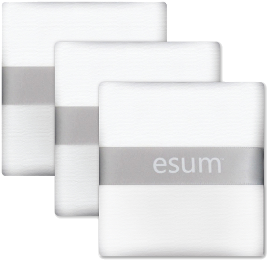 Stacked White Rounded Rectangle Sponges