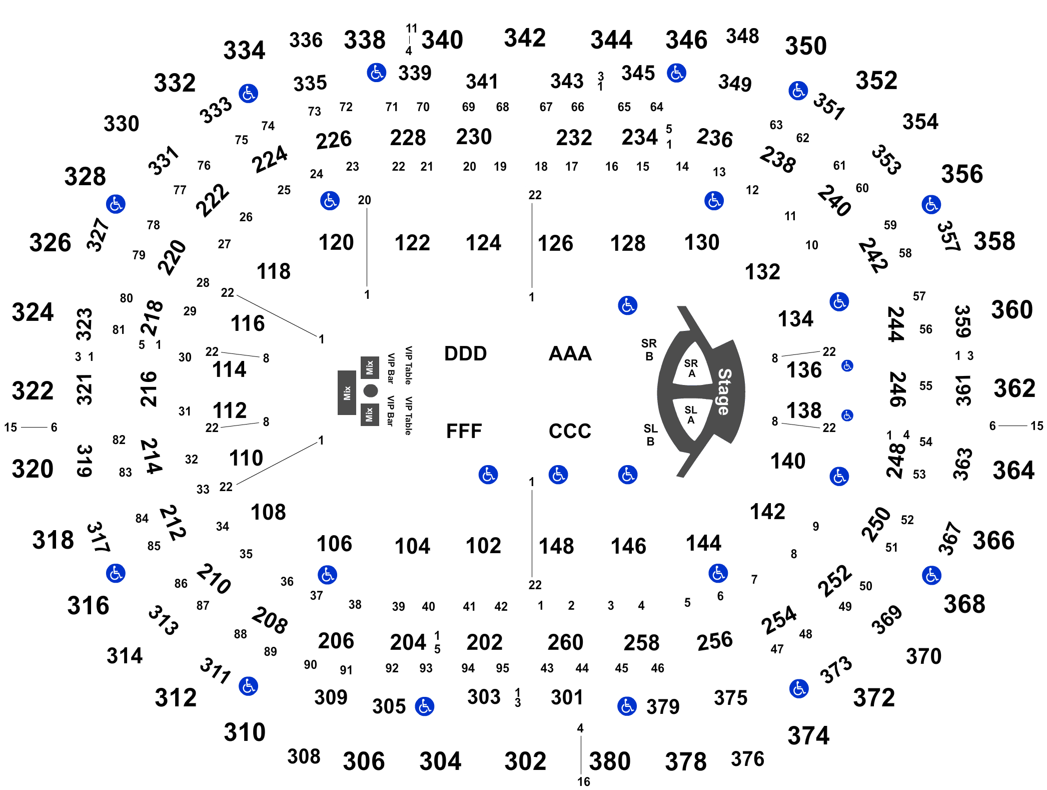 Stadium Seating Chart Diagram