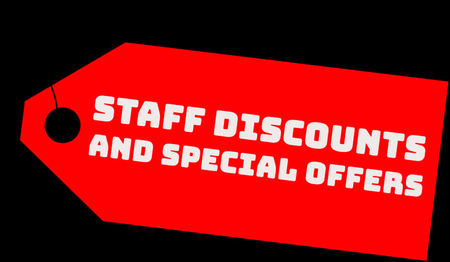 Staff Discounts Special Offers Price Tag