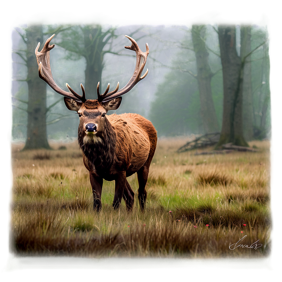 Stag In Mist Png 99