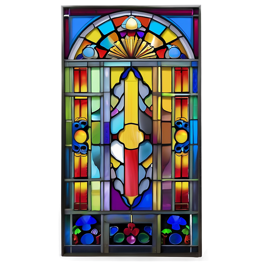 Stained Glass Door Design Png Egm63