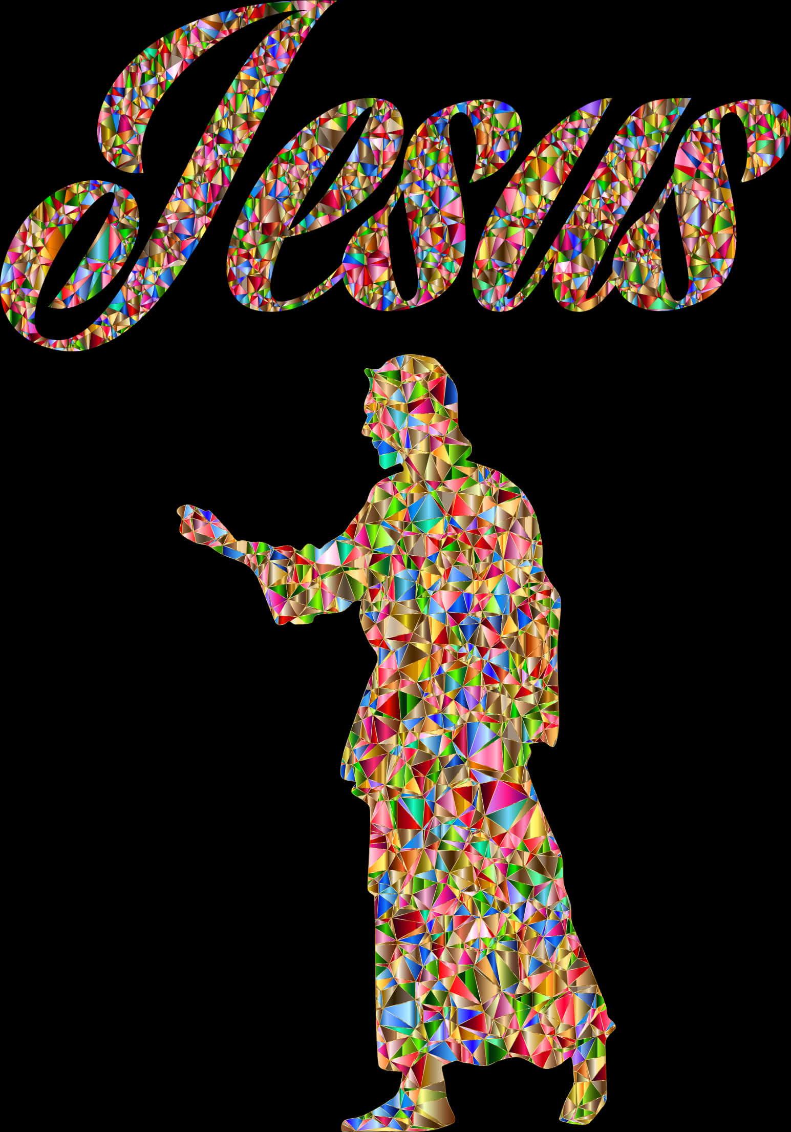 Stained Glass Jesus Artwork