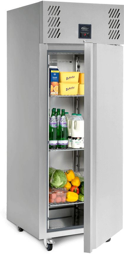 Stainless Steel Single Door Refrigerator Stocked