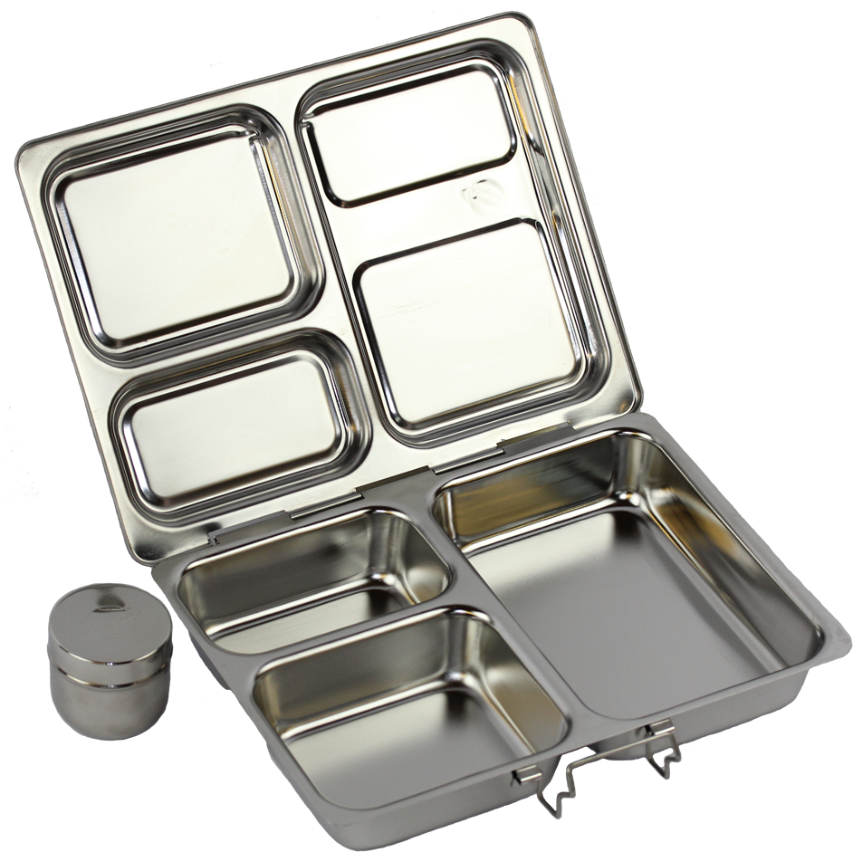 Stainless Steel Tiffin Box Open