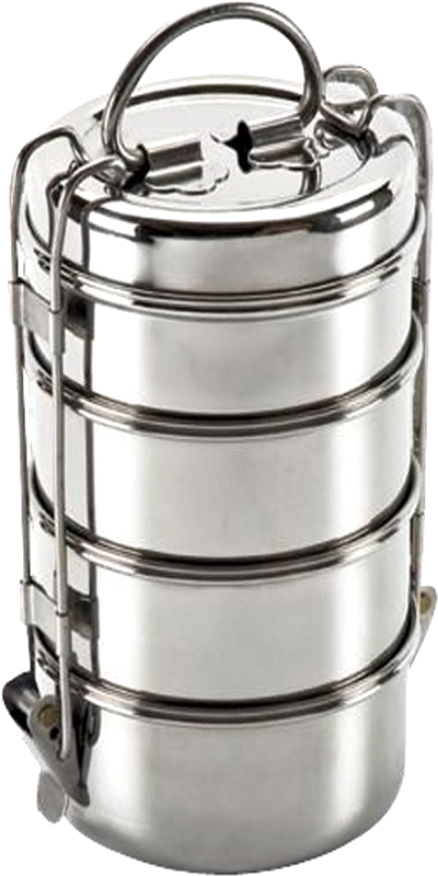 Stainless Steel Tiffin Box Stacked