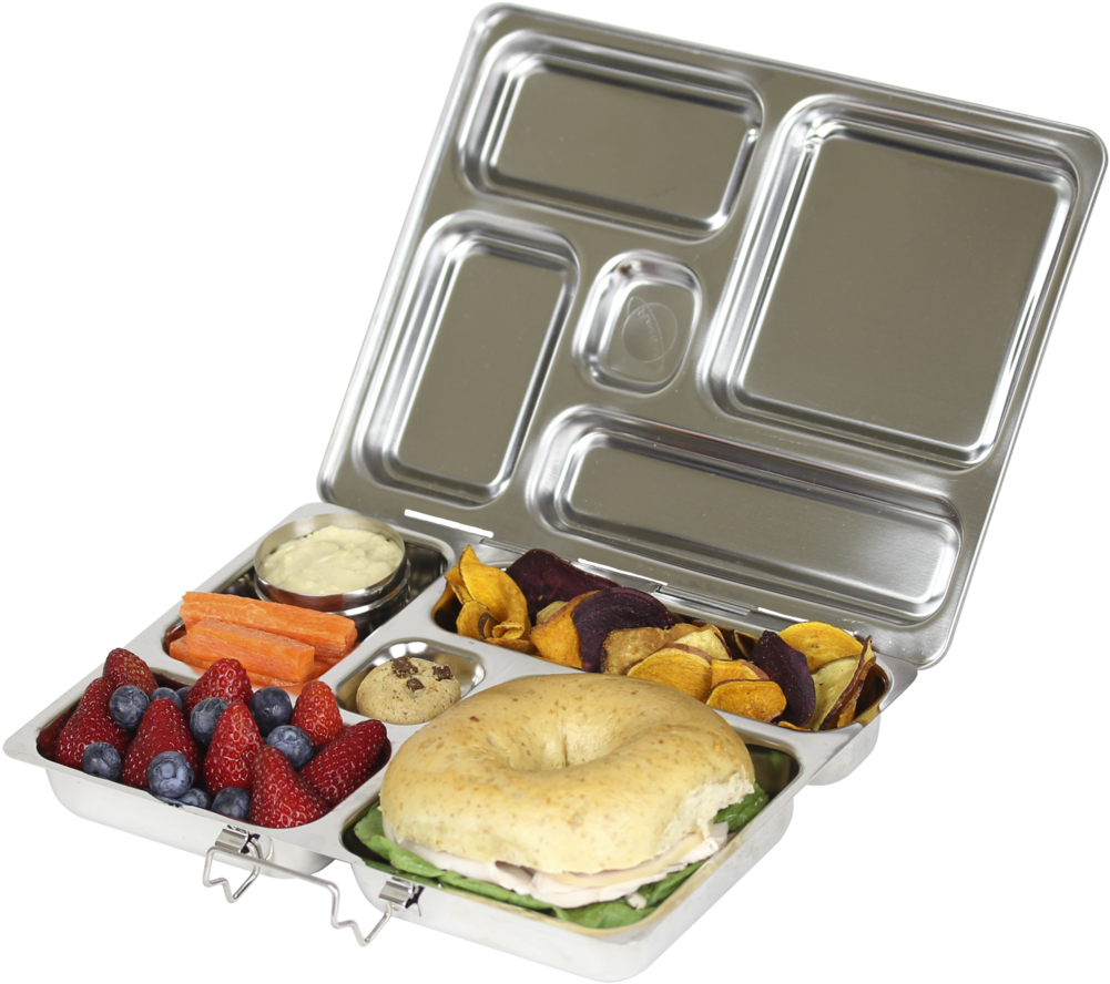 Stainless Steel Tiffin Box With Healthy Food