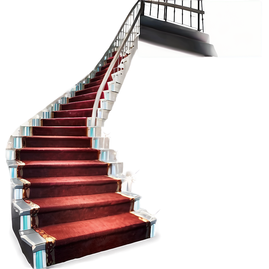 Staircase With Carpet Png 06122024