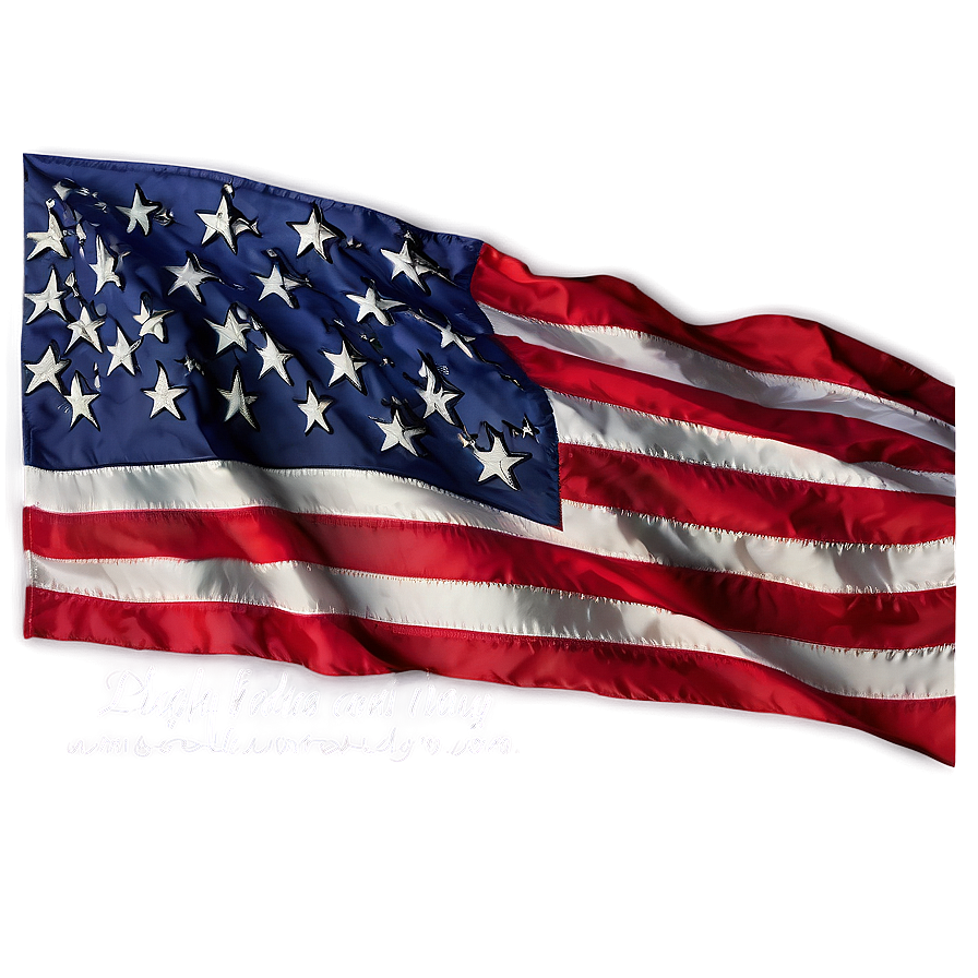 Stamped United States Flag Png Hxp45