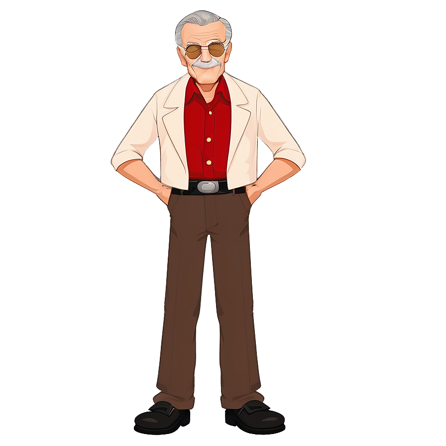 Stan Lee Animation Character Png 1