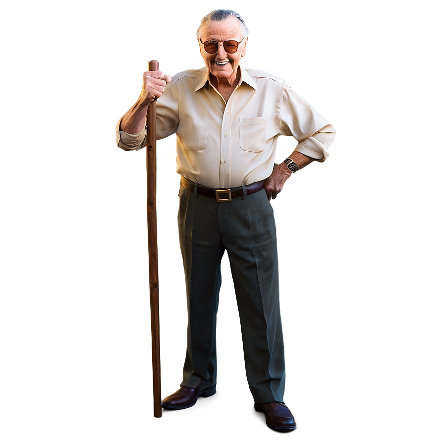 Stan Lee In Action Comics Png 06242024