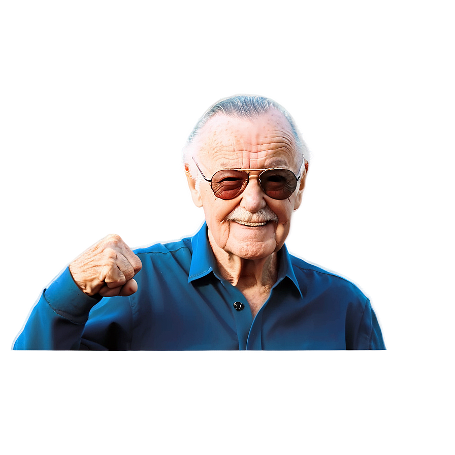 Stan Lee Superhero Pose Png 82