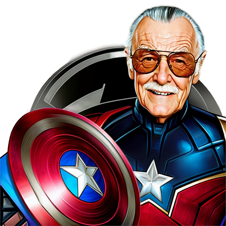 Stan Lee With Avengers Png Gmd