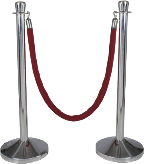 Stanchionwith Red Velvet Rope