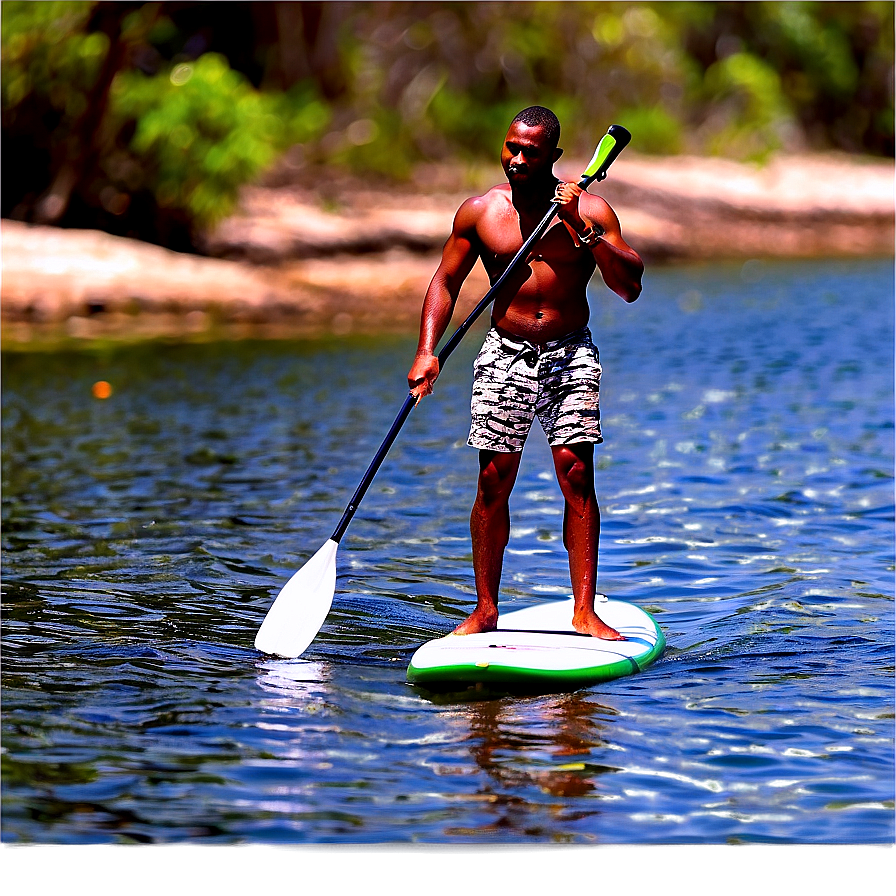 Stand Up Paddleboarding Png 6