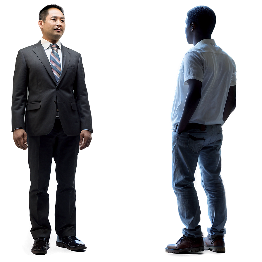 Standing Random Person Silhouette Png 06252024