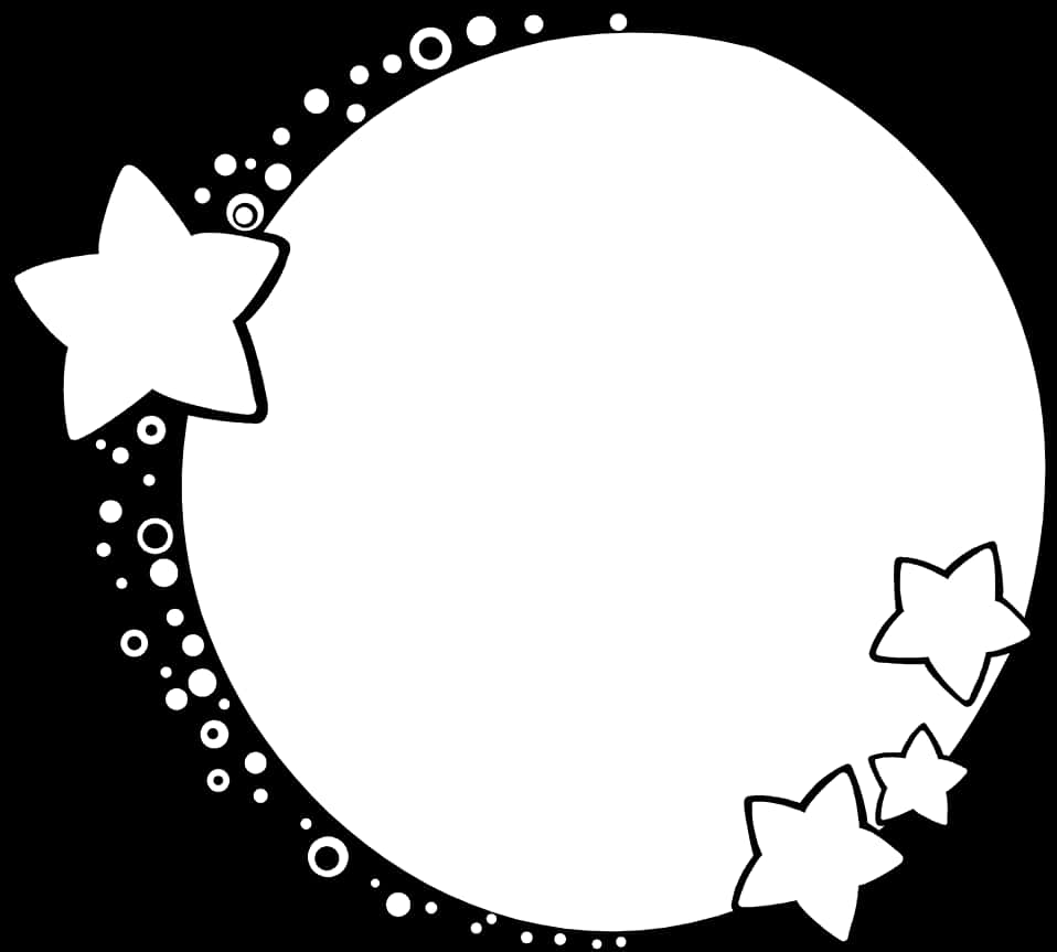 Star Encircled Circle Graphic