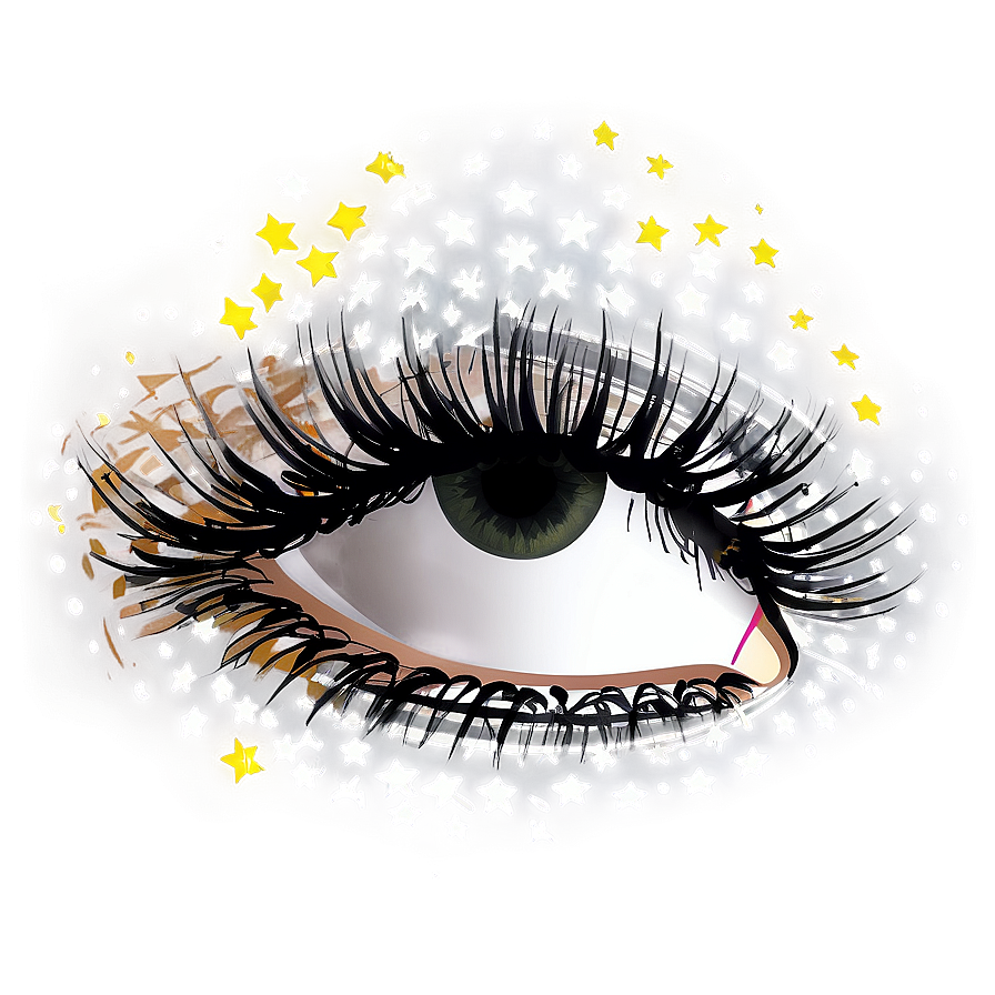 Star Pattern Lashes Png 73