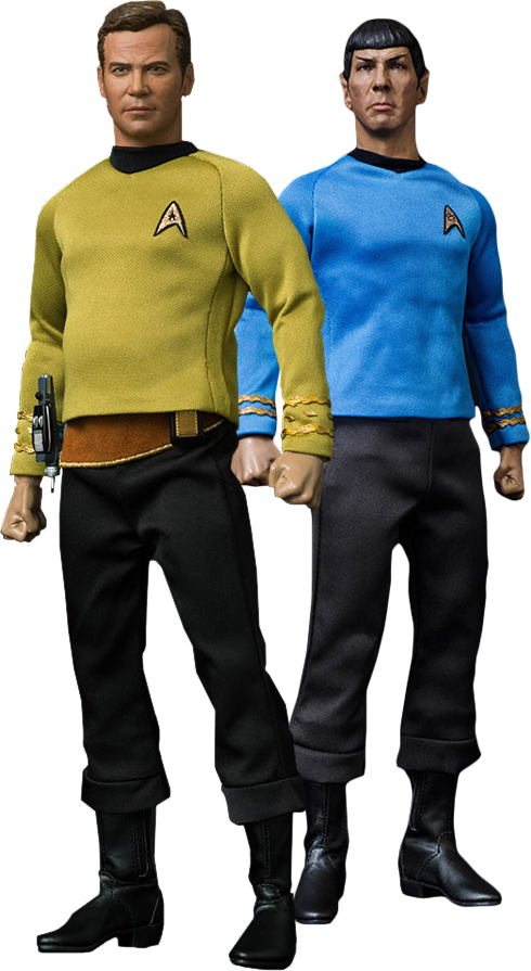 Star Trek Action Figures Captain Kirkand Spock