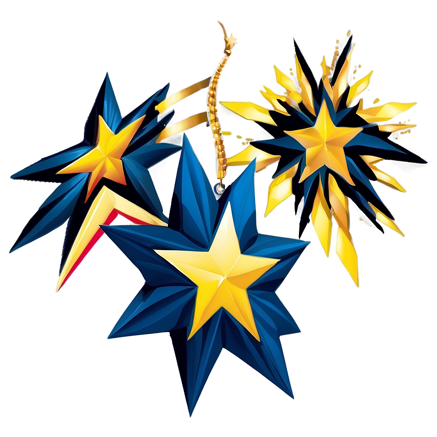 Star Vector Decoration Png Xml3