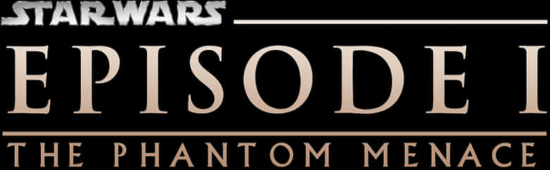 Star Wars Episode1 The Phantom Menace Logo