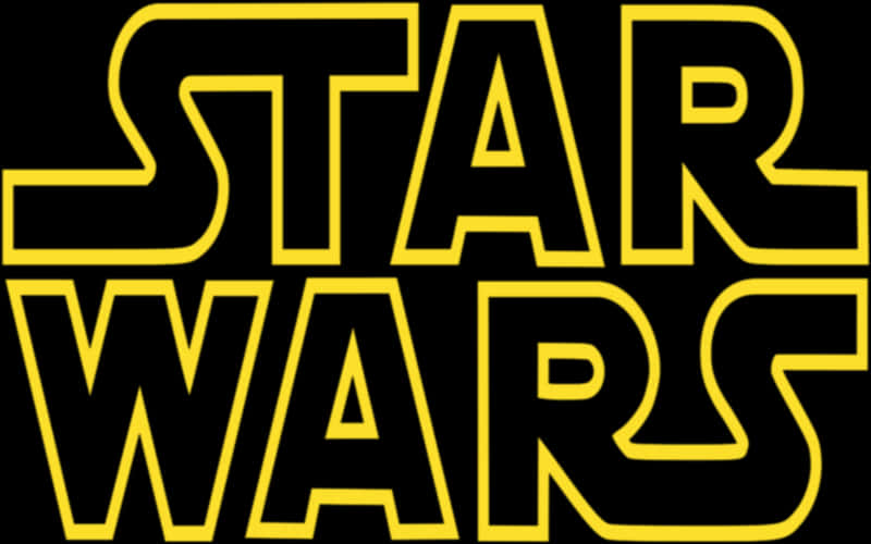 Star Wars Logo Yellowon Black