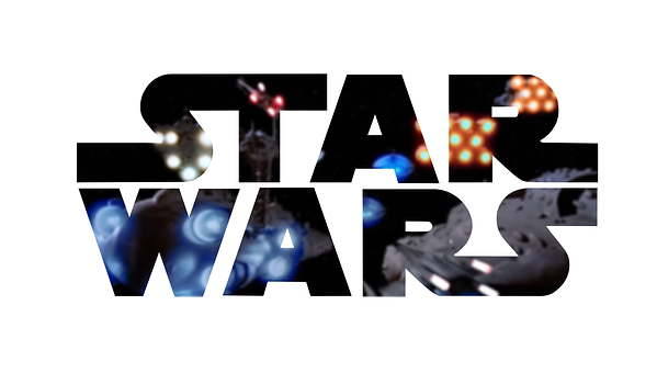 Star Wars Logowith Space Backdrop