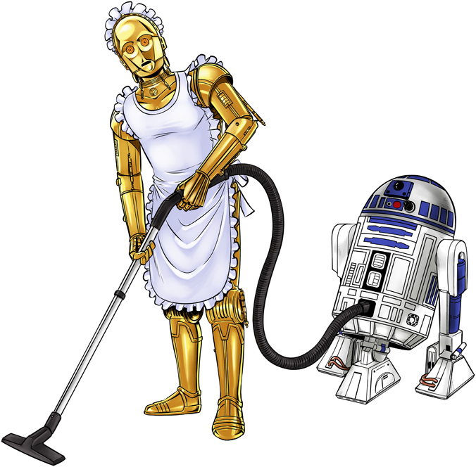 Star Wars Robots Cleaning Service