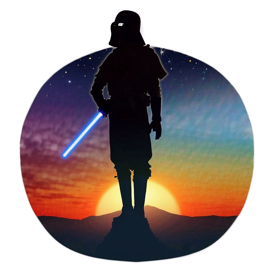 Star Wars Tatooine Sunset Silhouette Png Lam63