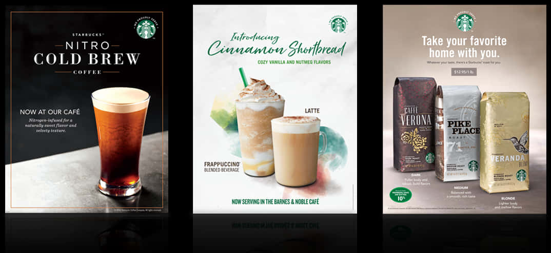 Starbucks Drink Selections Advertisement