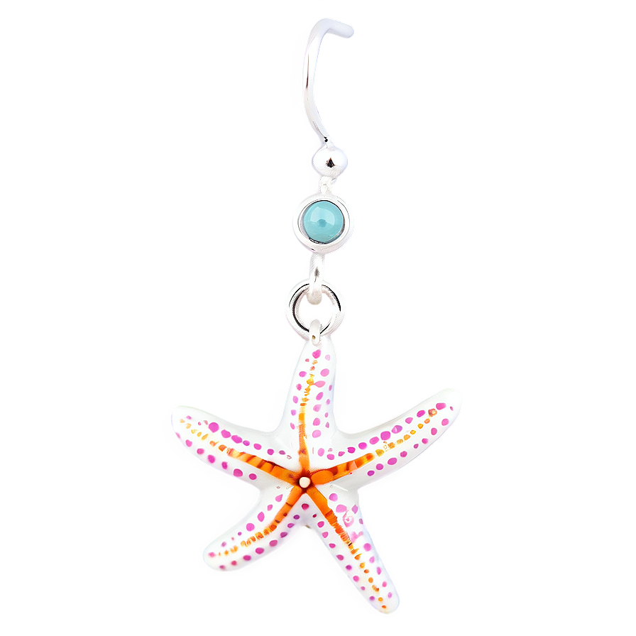 Starfish Charm Earring Png 43