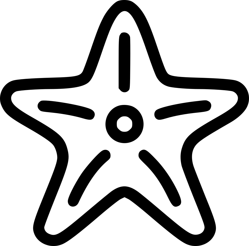 Starfish Outline Clipart