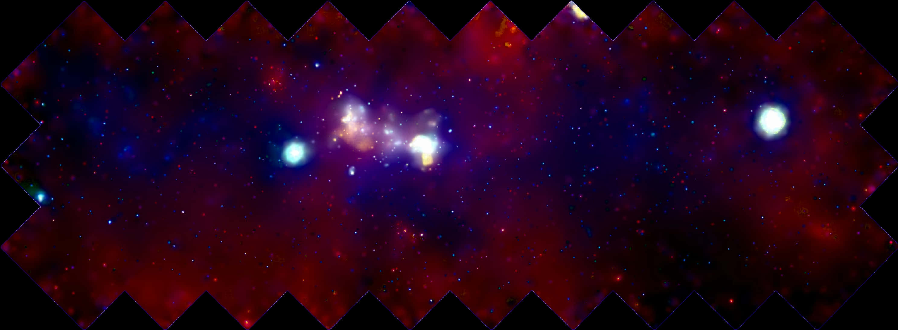Starry Nebula Chevron Border