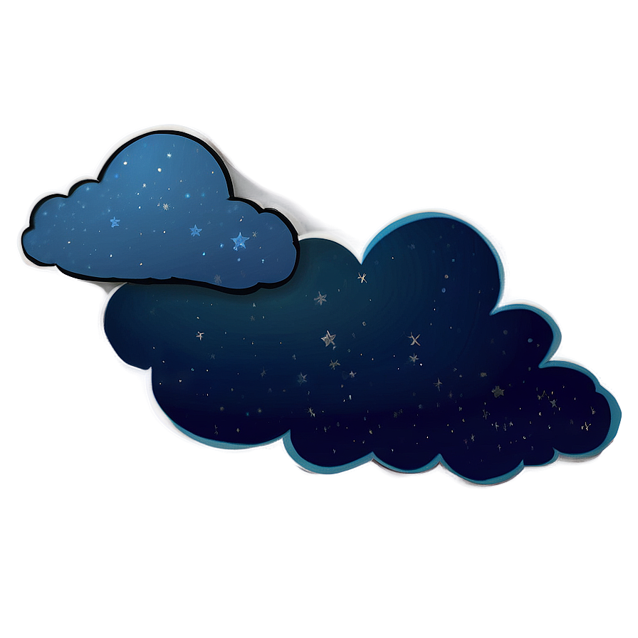 Starry Night Cloud Png Jti