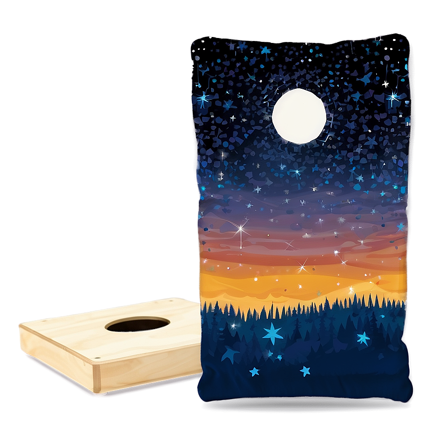 Starry Night Cornhole Bag Png 06292024